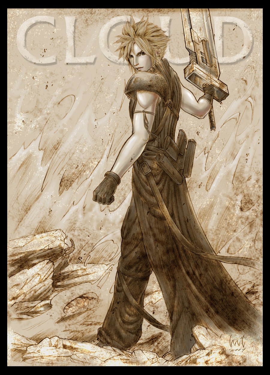 Cloud Strife with Buster Sword