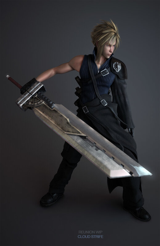 Cloud Strife with Buster Sword