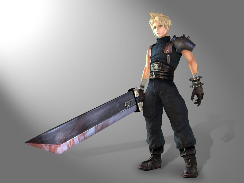 Cloud Strife with Buster Sword