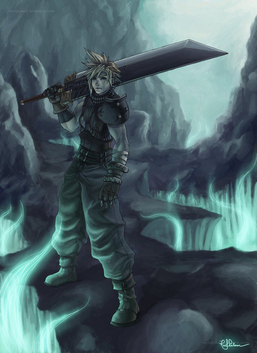 Cloud Strife with Buster Sword