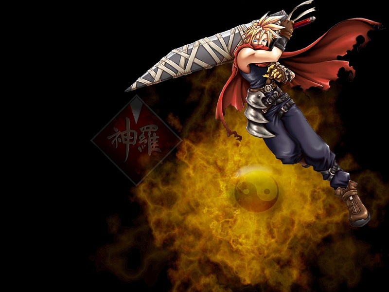Cloud Strife with Buster Sword
