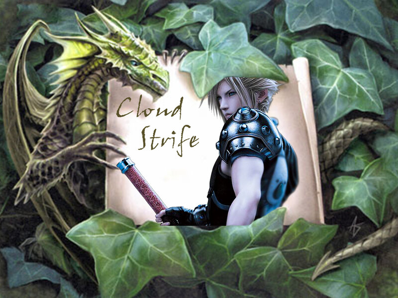 Cloud Strife with Dragon