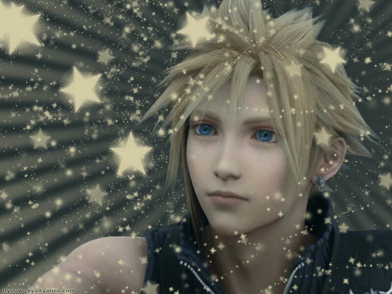 Cloud Strife with stars