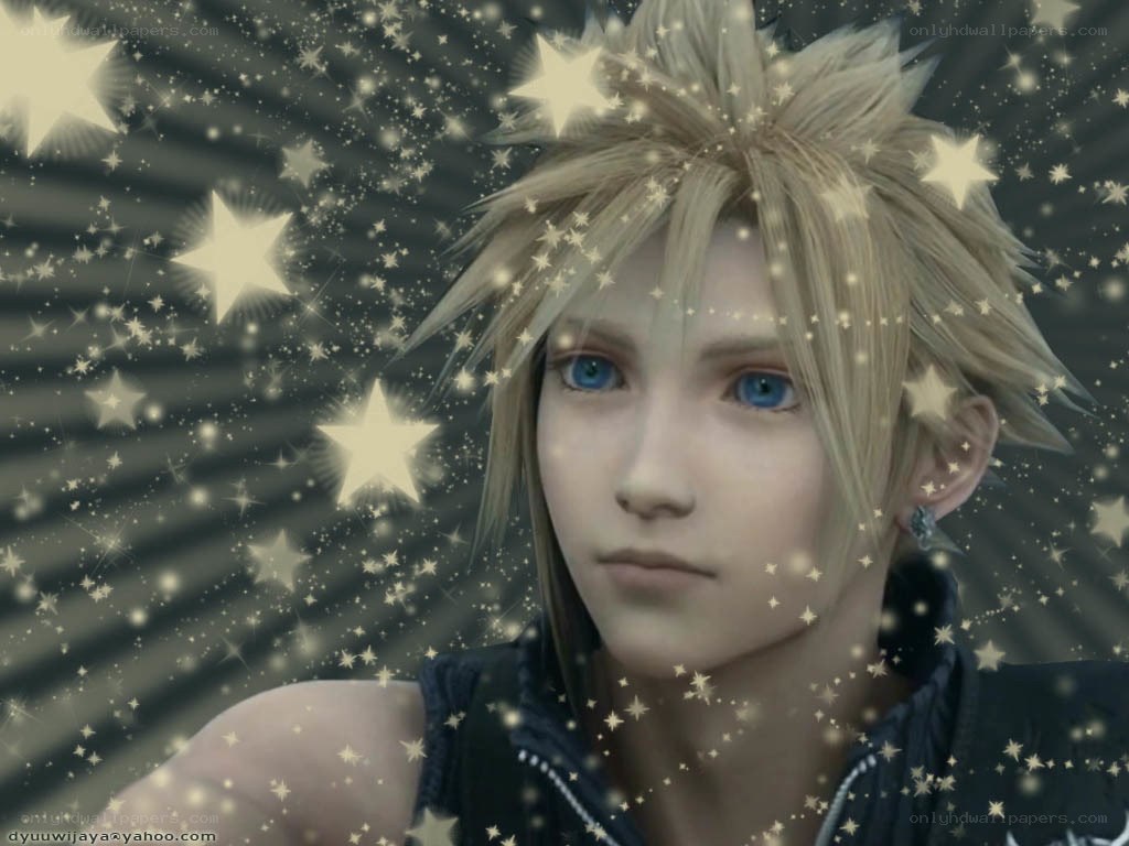 Cloud Strife with stars