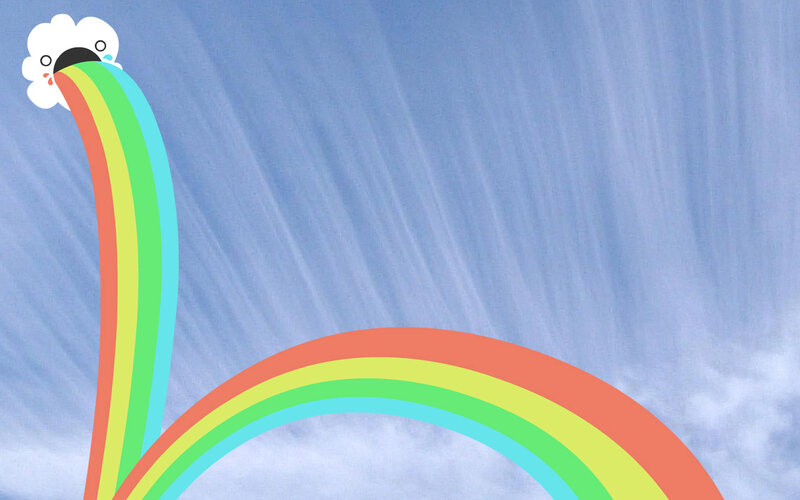 Cloud Vomiting Rainbow — Blue