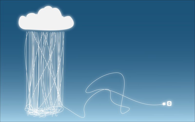 Cloud with Electrical Wires