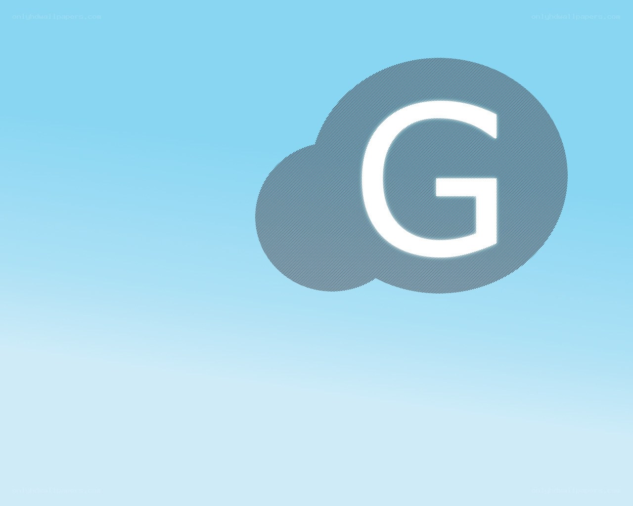 cloud with letter G