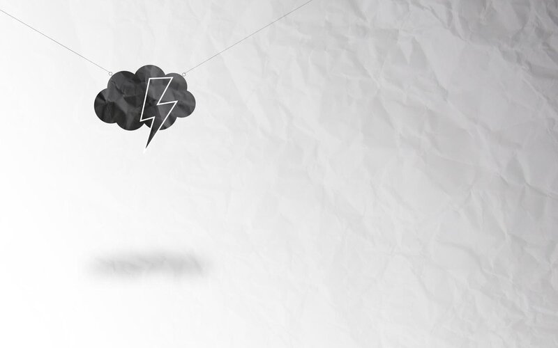 cloud with lightning bolt icon