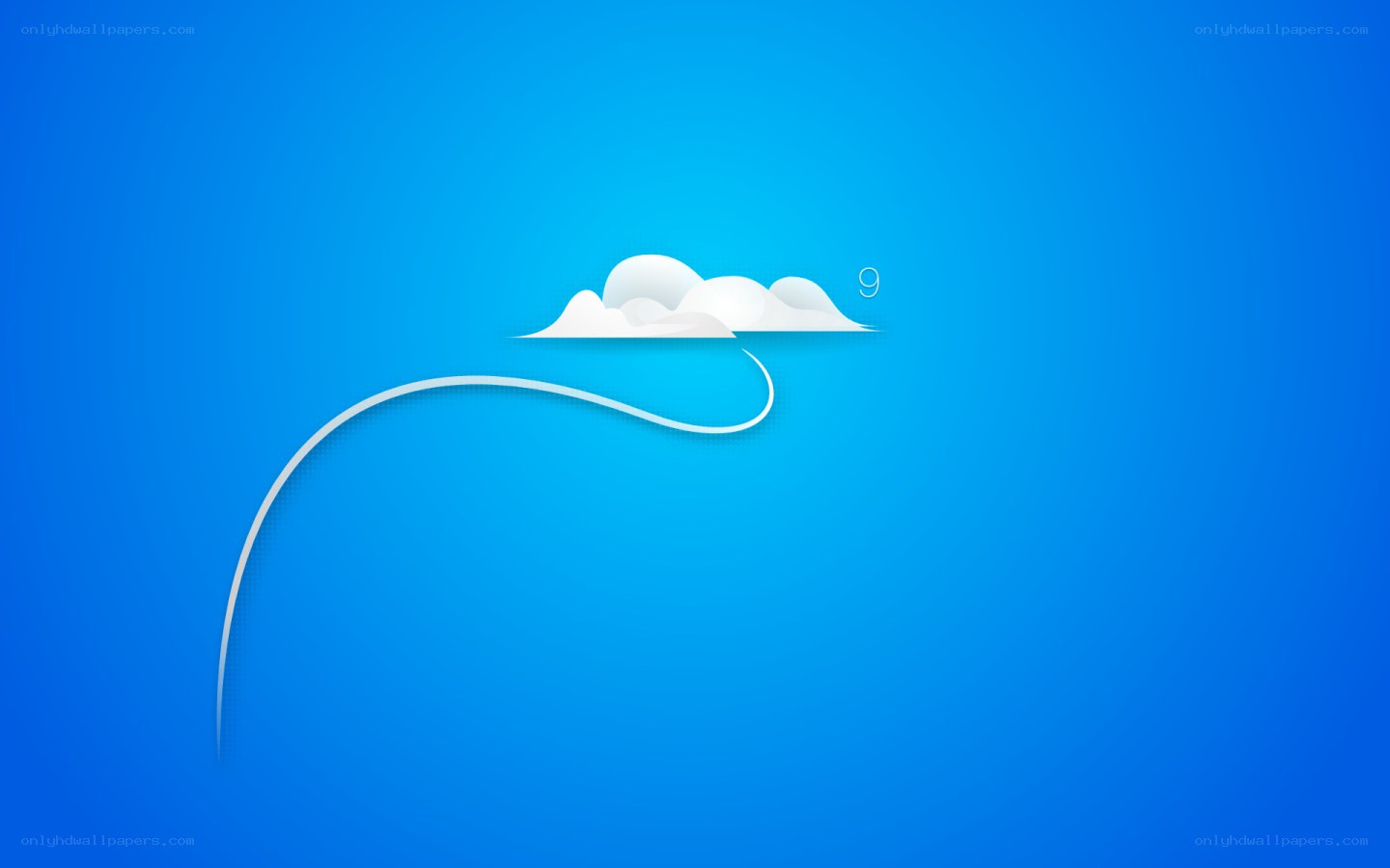 cloud with number nine