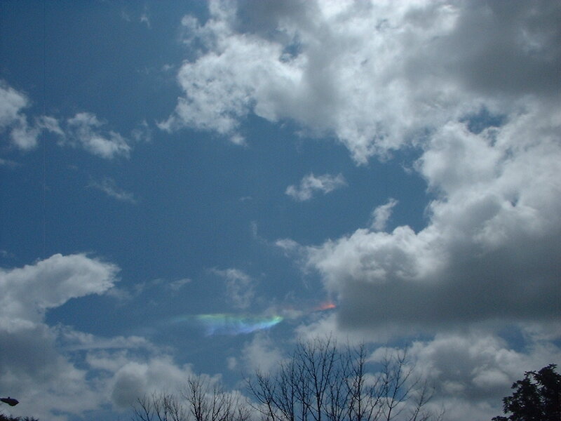 cloud with rainbow arc