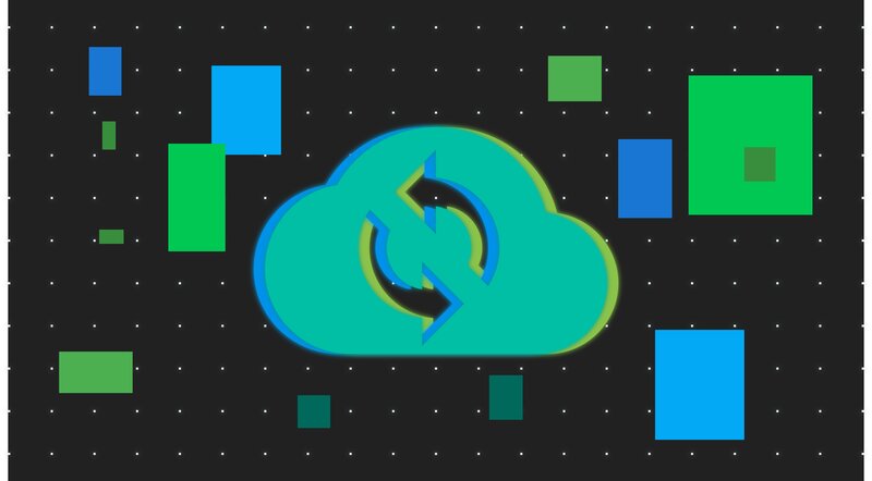 Cloud with Sync Arrows