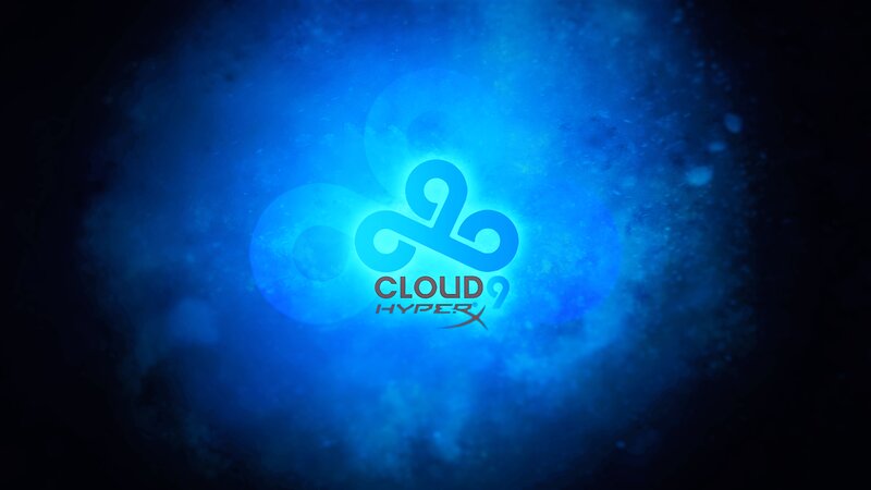 Cloud9 Logo — Blue, Dramatic, Digital Art, Text
