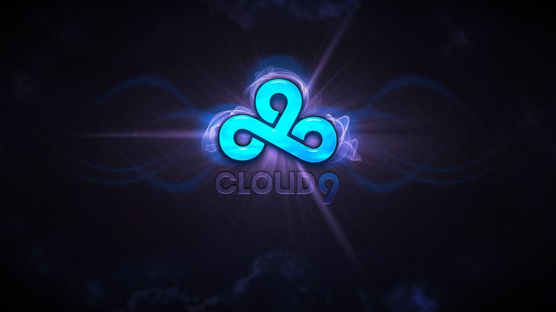 Cloud9 Logo — Blue, Dramatic, Digital Art