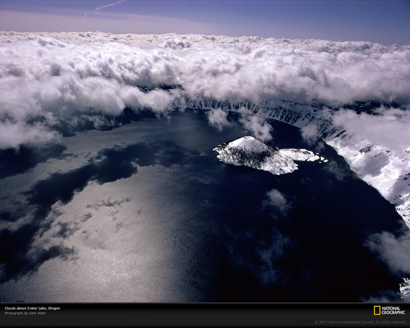 Clouds above Crater Lake