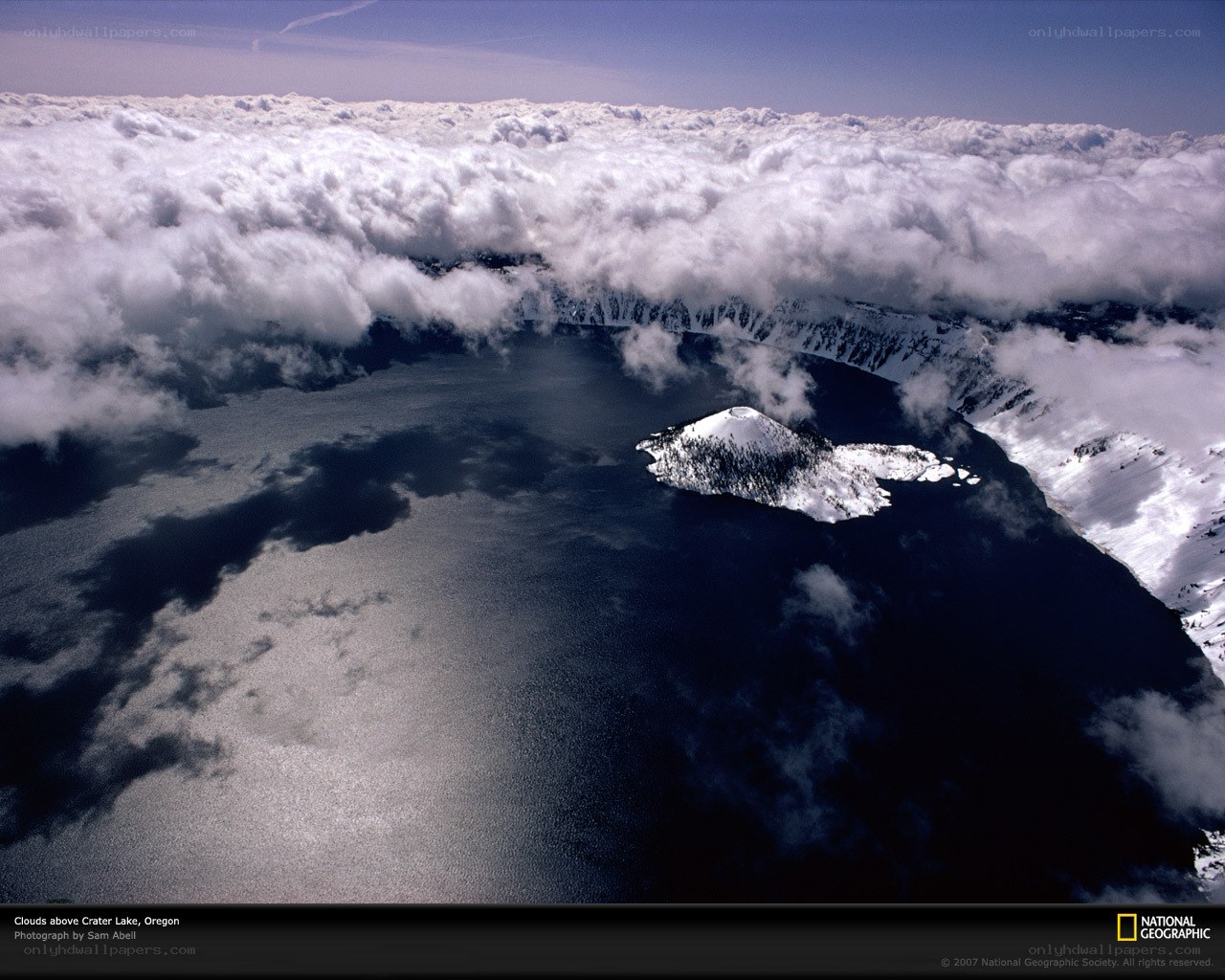 Clouds above Crater Lake