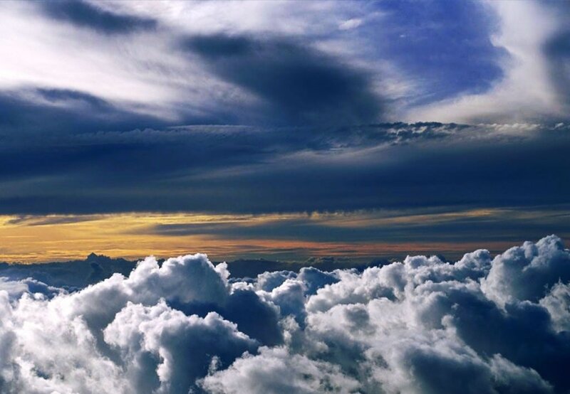 Clouds Above Horizon