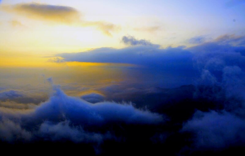 Clouds Above Mountain Peak
