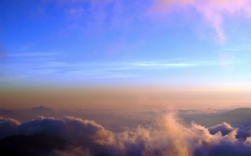 Clouds Above Mountain Peaks