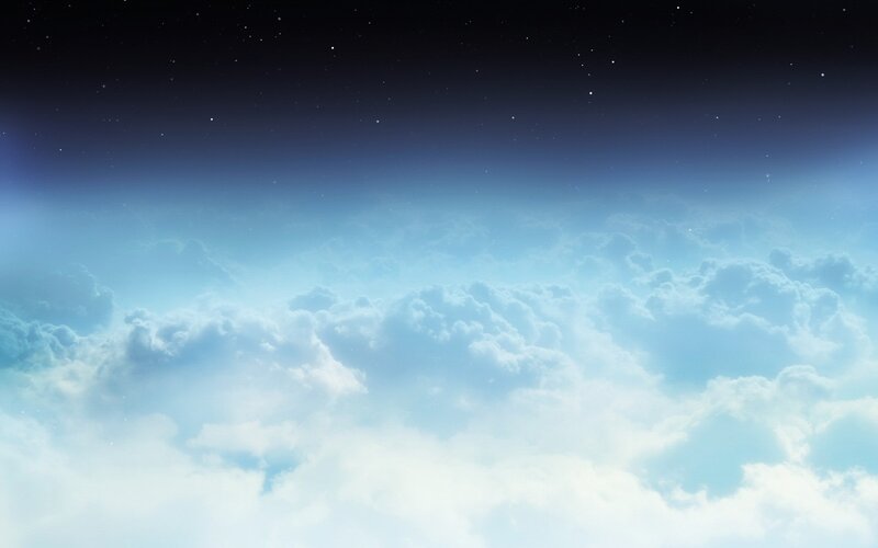 Clouds Above Night Sky