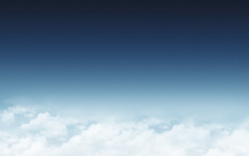 Clouds Above Sky — Blue