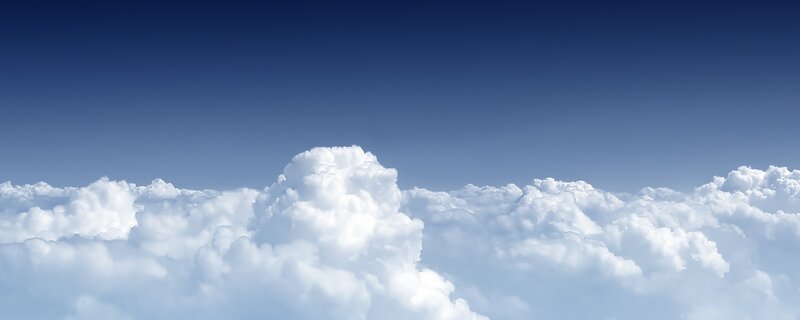 clouds above the sky