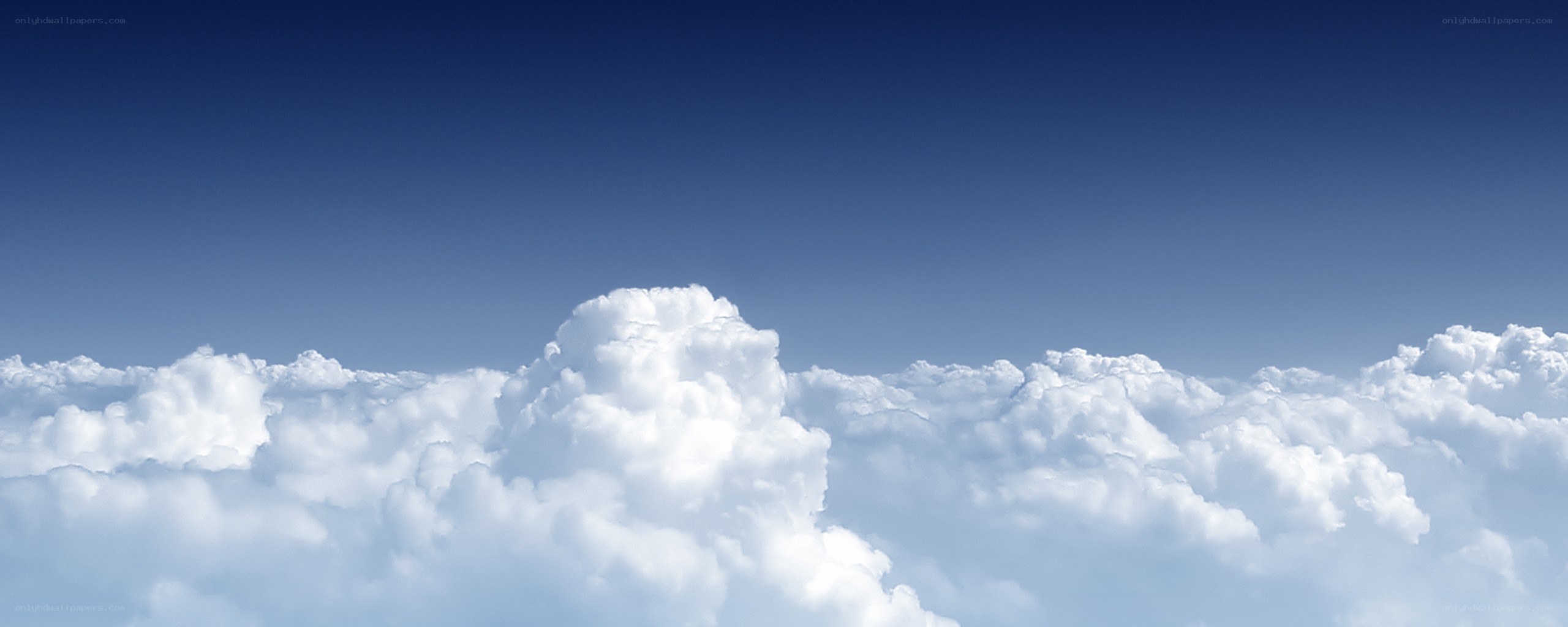 clouds above the sky