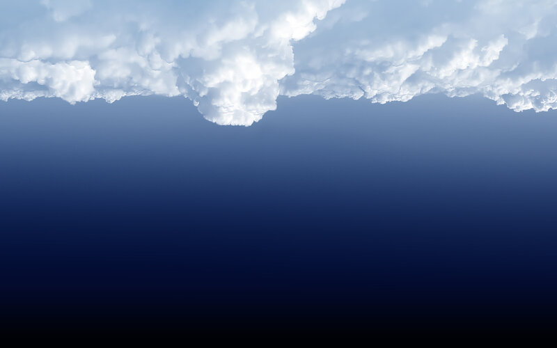 clouds above the sky