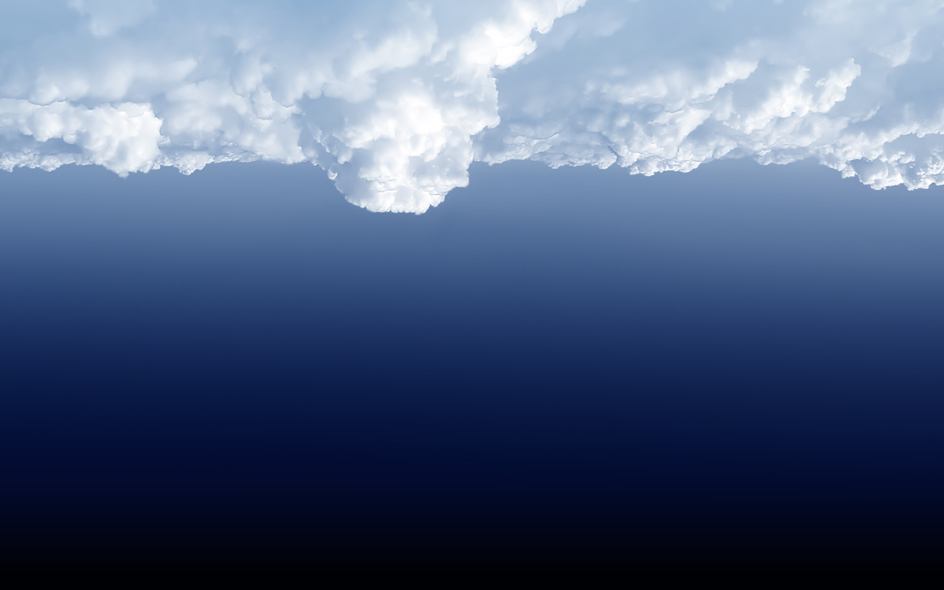 clouds above the sky