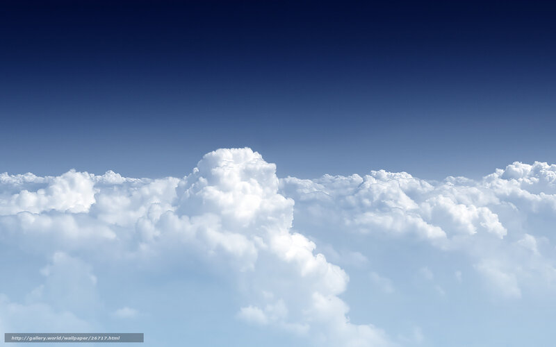 clouds above the sky