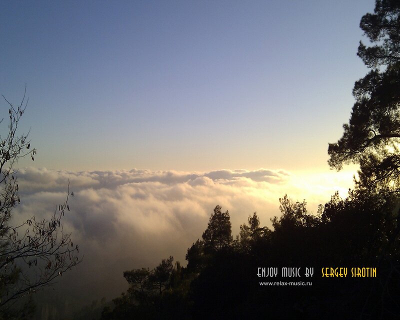 Clouds Above Trees — Blue