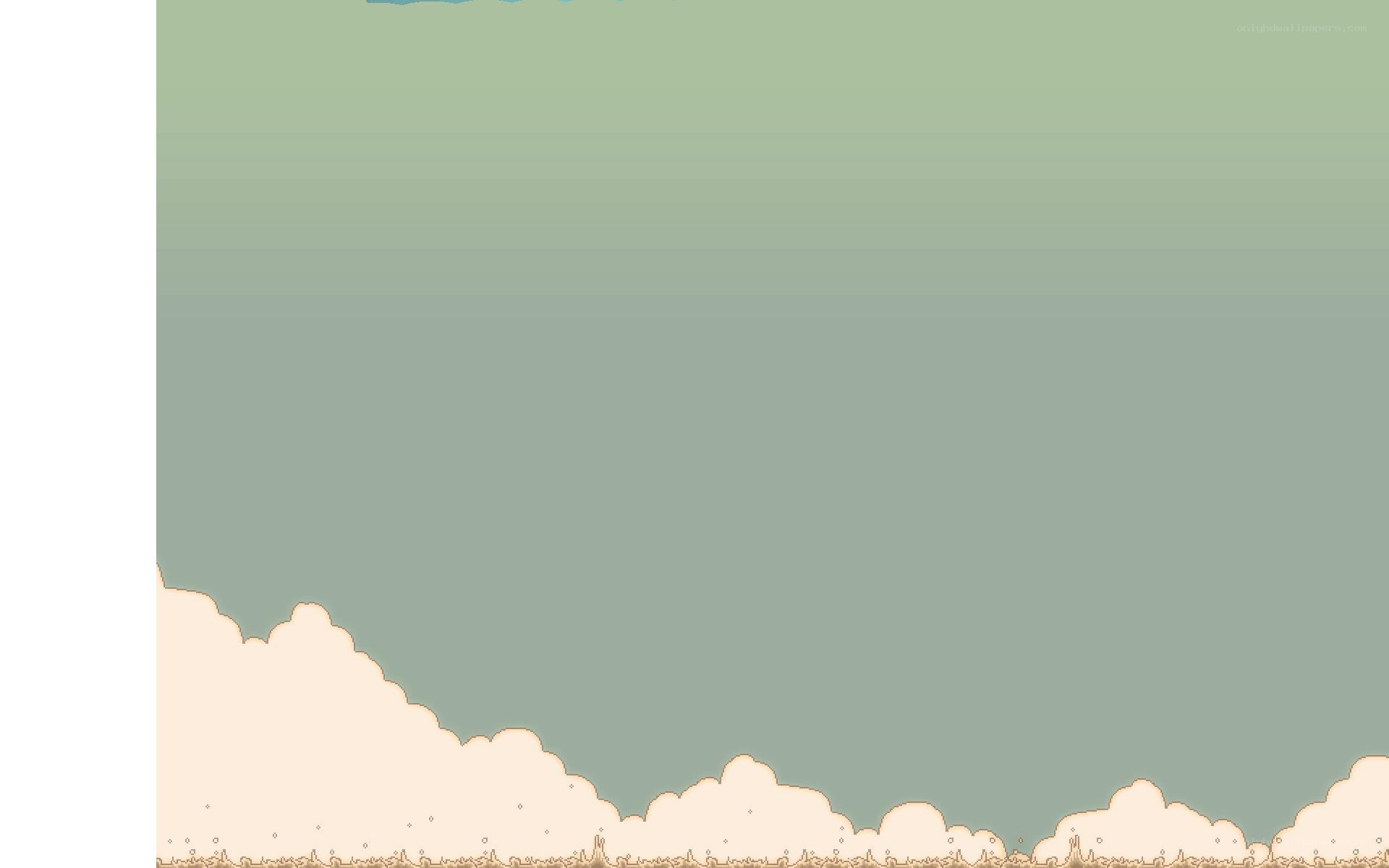 clouds against a green sky