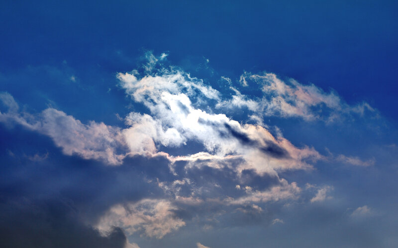 Clouds against blue sky