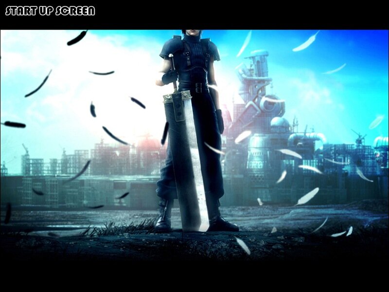 Clouds and a sword-wielding warrior