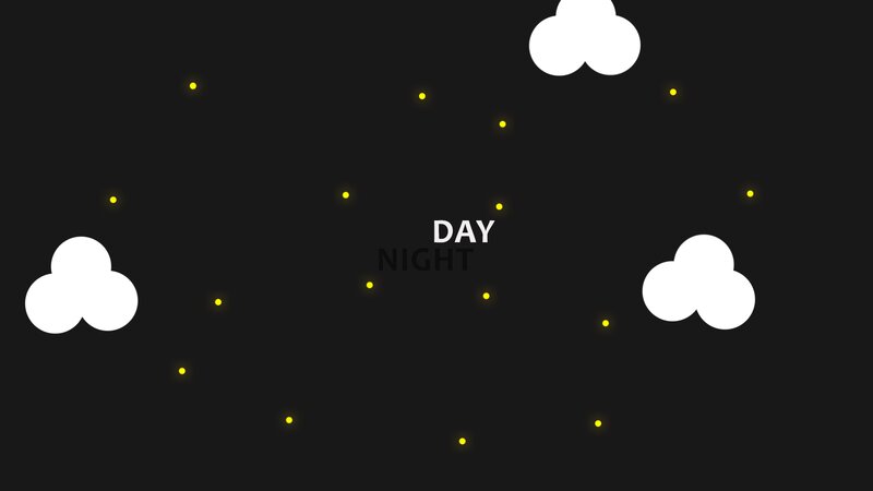 Clouds and Stars in Sky