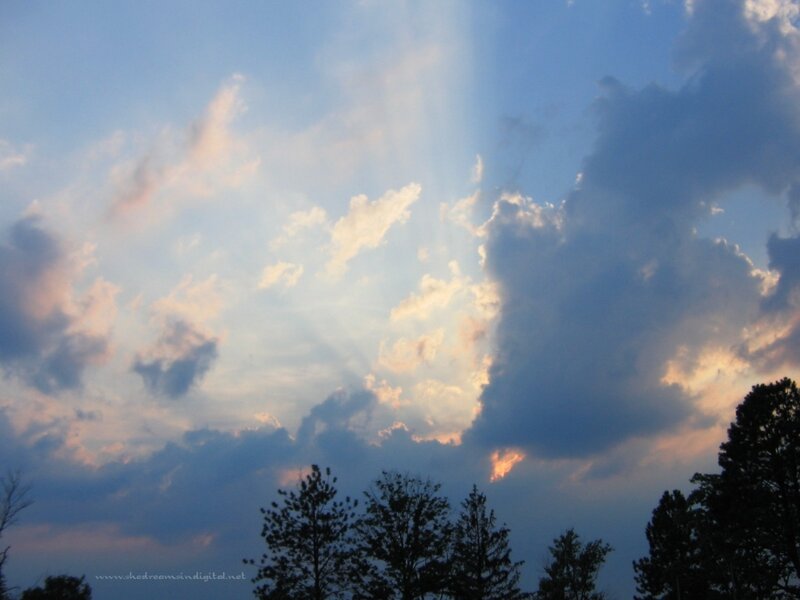 Clouds and Sunbeams — Blue