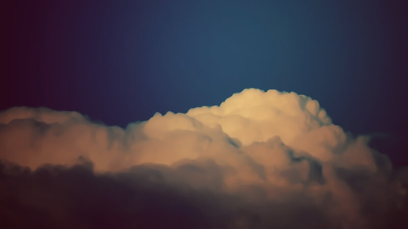 clouds at dusk