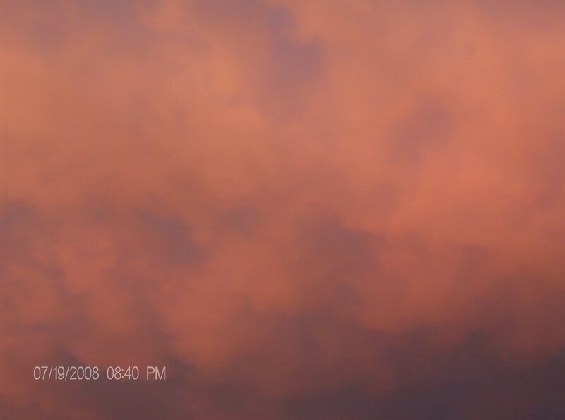 Clouds at Dusk — Orange, Dramatic
