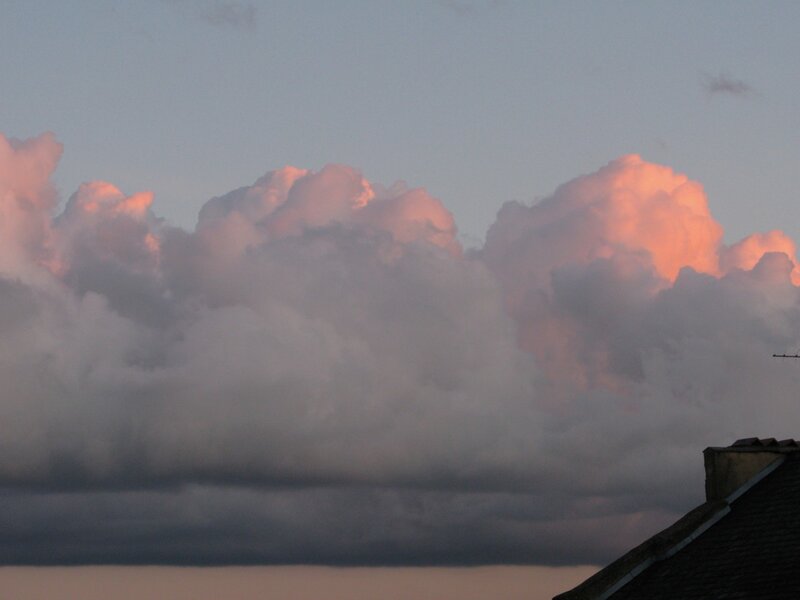Clouds at Dusk — Pink, Dramatic