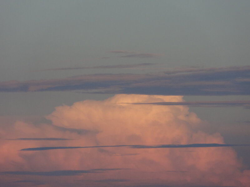Clouds at Dusk — Pink, Serene