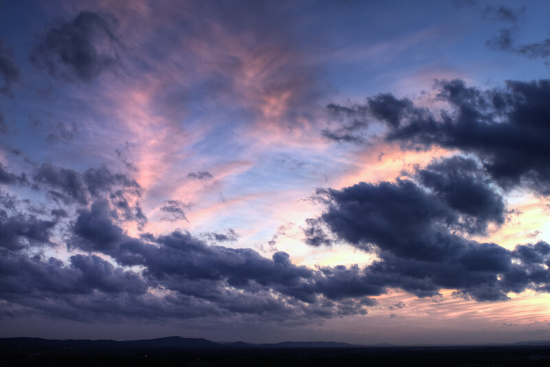 Clouds at Dusk — Purple, Dramatic, Sunset