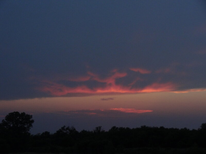 Clouds at Dusk — Purple, Serene