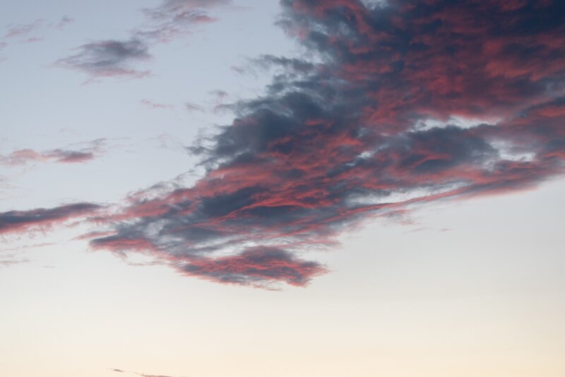 Clouds at Dusk — Red
