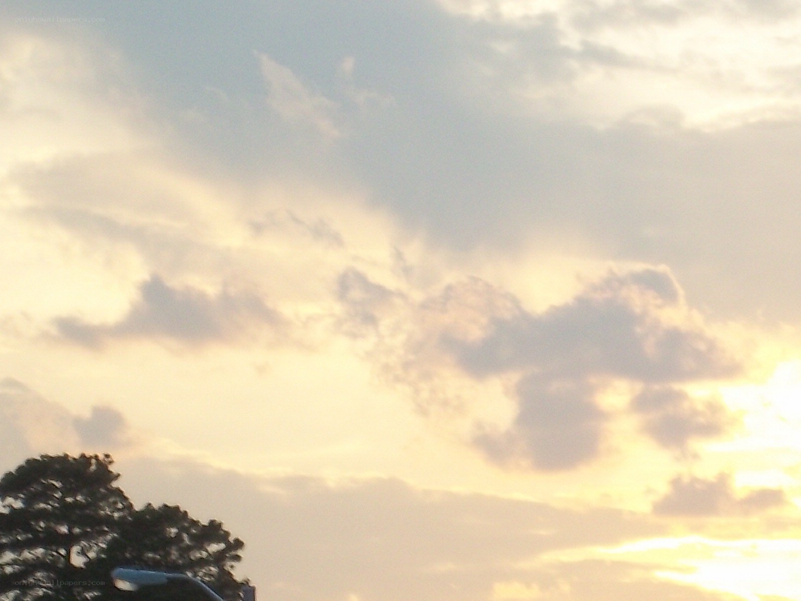 clouds at sunset