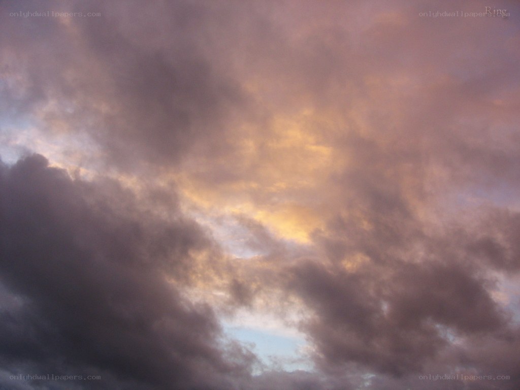 Clouds at sunset