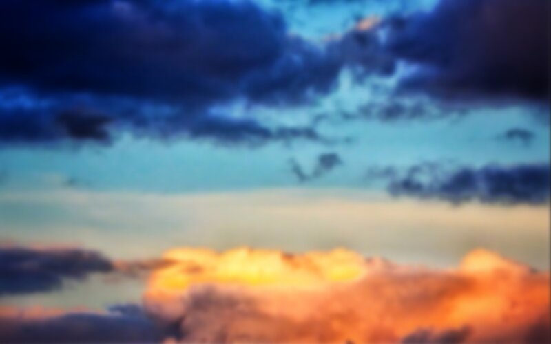 Clouds at Sunset — Blue, Sky