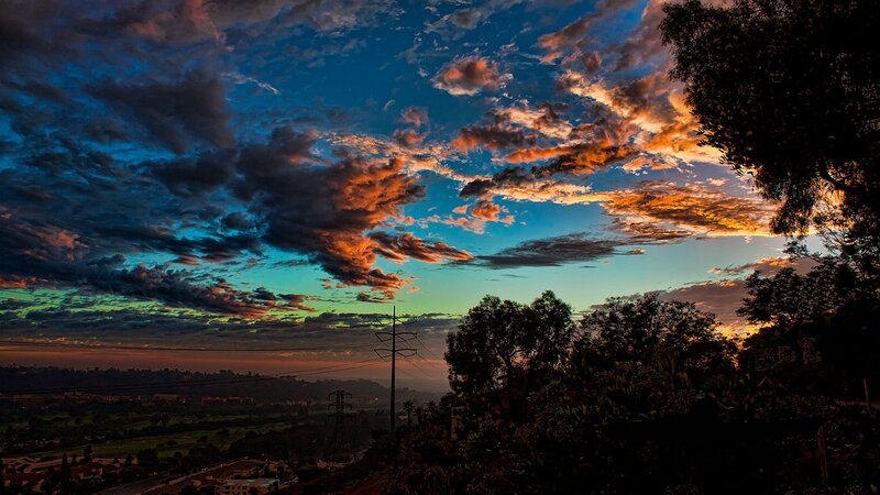 Clouds at Sunset — Blue