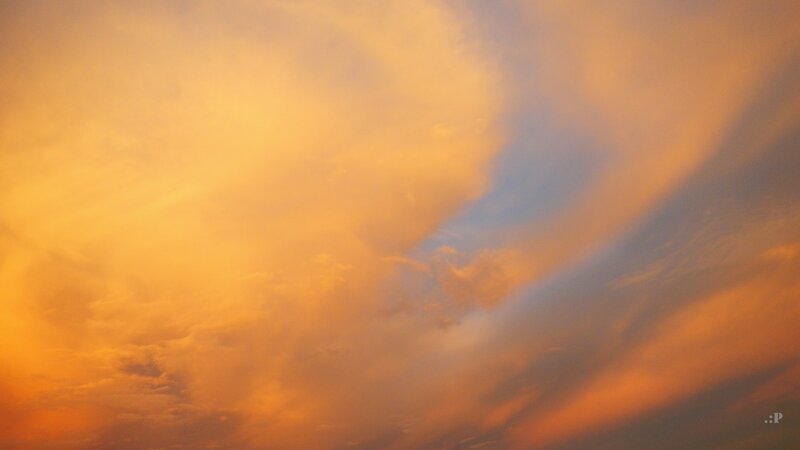 Clouds at Sunset — Dramatic, Sky