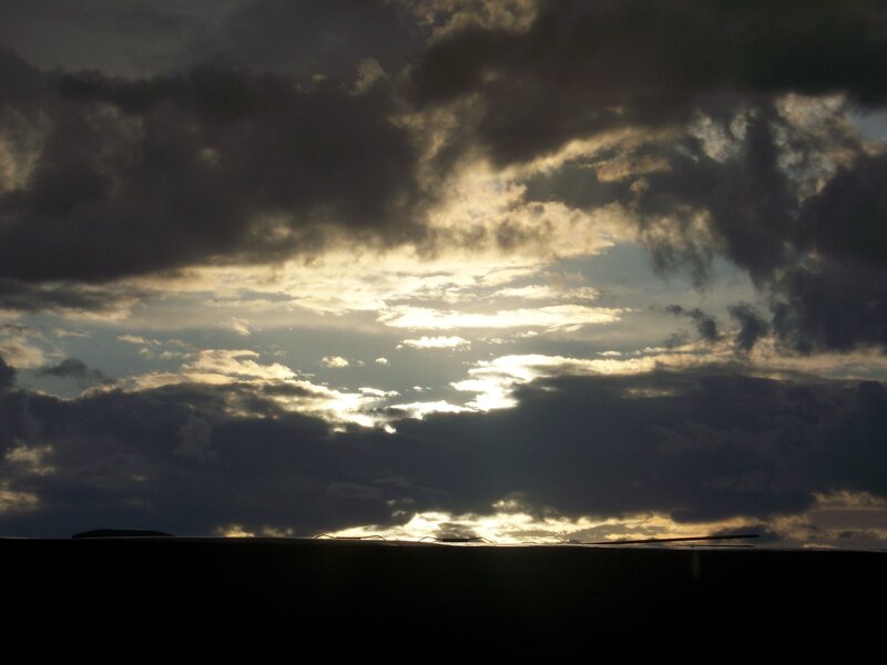 Clouds at Sunset — Gray, Dramatic, Photograph, Sky