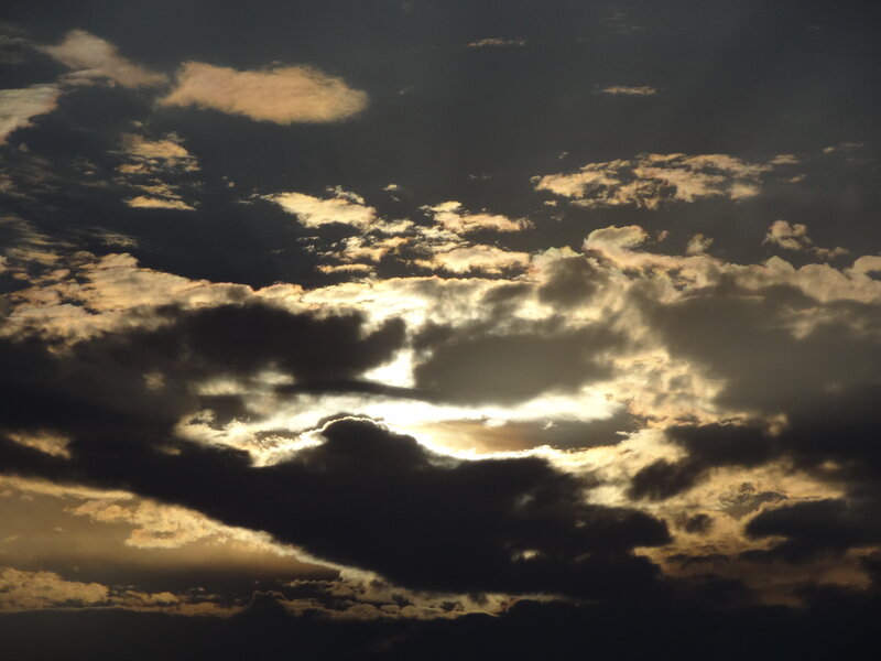 Clouds at Sunset — Gray, Dramatic
