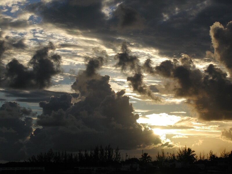Clouds at Sunset — Gray